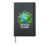 Earth Day Climate Change Action Awareness Hardcover Journal, Black