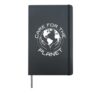 Earth Day Climate Change Action Design Hardcover Journal, Black