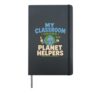 Earth Day Reduce Reuse Recycle Teacher Gift Hardcover Journal, Black