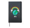 Earth Day Shirts Women Men Happy Earth Day 2022 Rainbow Kids Hardcover Journal, Black