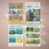 Earth Science - Landforms, Weathering, Erosion, Deposition... Poster Set — 4 Prints 12x18 Inch US Made