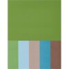 Earth Tones Cardstock Paper 8.5 x 11-50 Sheets 65lb/176gsm Solid Core - Olive Green Brown Tan Teal Blue - Acid Free Card Stock for Scrapbooking Crafts Card Making - Made in USA