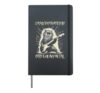 Easily Distracted By Cats & Heavy Metal - Funny Rock Cat Hardcover Journal, Black