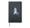 Easter - Cute unicorn painting Easter eggs Hardcover Journal, Black
