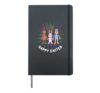 Easter bunny Easter lamb and hen - Happy Easter Hardcover Journal, Black