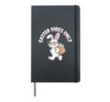 Easter Vibes Only Cute Bunny Spring Design for Women Girls Hardcover Journal, Black