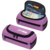 ECHSRT Large Pencil Case Organizer, Big Capacity U-Shaped Pen Pouch, Purple