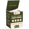 EcoFox Disposable Face Towels XL (60 Pack) | 10x12 Inch Single Use Facial Cloths | Absorbent, Hypoallergenic & Soft Towelettes | Dual-Textured, Lint-Free Makeup Remover Dry Wipes | PETA-Approved