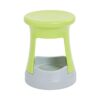 ECR4Kids Active Storage Wobble Stool, 18in Seat Height, Childrens Furniture, Lime Green/Light Grey