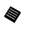 EDFGVH Men's Formal Business Tie Clip Set Silver Striped Chrome Brushed
