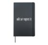 Edit or Regret It- Funny English Teacher Hardcover Journal, Black