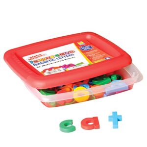 Educational Insights Multicolored Lowercase AlphaMagnets - ABC Magnets for Kids Ages 3-5, Toddler Alphabet Learning Toys, School Supplies, Preschool Classroom Essentials, Magnetic Letters for Fridge