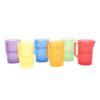 Educational Rainbow Cup 6PCS Translucent Color Measuring Cups Sand Water Exploration Toy with Scale for Classroom Collaborative Play Educational Toy