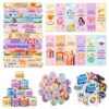 Eersida 182 Pcs Kindness Reward Supplies Kit Filler Kindness Themed Inspiration Bookmark Bracelets Button Pins Stickers for Student Incentives Classroom Gifts or Birthday Party Decorations Supplies