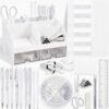 Eersida 26 in 1 White Desk Organizer and Accessories for Office Dorm School