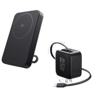 EF ECOFLOW Rapid Mag QI2 Power Bank 10000mAh and 45W Retractable Charger
