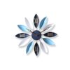 EGBHNJKL Wall Clock，Country Metal Clock Home Décor Indoor Silent Battery Operated Decorative