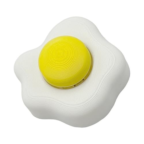 Eggs Shaped Stress Relief Toy with Yellow Yolks Clicks Button, 3D Printed Pocket Fidgets Clickers for Desktop Play Classroom Reward and Small Raised Yolks Button Fidgets Toy for Offices Desks Reward