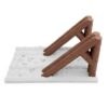 EHJRE Miniature Vehicle Track RC Terrain Obstacle Crawler Module Climbing Ramp Course Accessory with PETG Structure Textured Details and Mount Points, Wooden Ramp