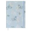 Eichenblatt Floral Journal for Women,Cotton Hardcover Notebook,A5 Lined Lay Flat Journal,100gsm Thick Paper with Bookmark and Elastic Band(Light Blue Flower)
