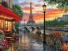 Eiffel Tower Sunset 300-Piece Adult Jigsaw Puzzle