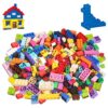 EKIND Regular Colors 8 Shapes Classic Educational Building Bricks Set - Compatible with All Major Brands - Cultivate Logic & Creativity for Kids (300 Pcs)