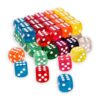 Elbow Room Games 50 Piece Dice Set - 16mm Premium Dice, Colorful, Easy to Read Replacement Dice for Board Games - Includes Case