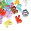 Elecrelive 170Pcs Translucent Letter Beads Acrylic Big Alphabet Beads