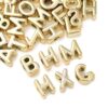 Elecrelive 50Pcs Gold Letter Beads Chunky Alphabet Large Hole Beads