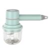 Electric Egg Beater and Handheld Mixer, Cordless 2 in 1 Mini Food Chopper with 10.14 oz / 300 mL Glass Bowl, Portable Garlic Chopper for Baking Cream, Meat Mincing and Food Supplement
