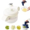 Electric Fruit Peeler & Mixer with Whisk Attachment，White