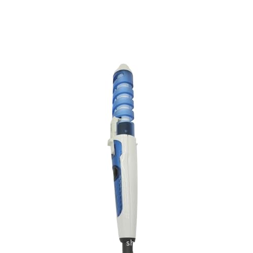 Electric Hair Curling Wand, Spiral Hair Curler with Rapid Heat-up, Negative Ion Technology for Smooth, Frizz-Free Curls, Ideal for Home and in Salons, Intelligent Temperature Control (Blue)