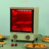 Electric Multifunction Oven 800W with 60 Minute Timer, Home Bread Maker, Versatile Cooking Functions for Baking, Roasting, and Heating