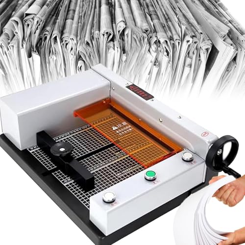 Electric Paper Cutter, Electric Leather Trimmer, Cutting Width 0-300mm, Paper Guillotine, Cutting Thickness 40mm, with Gridlines, for Cardstock Cards Leather, Office Home School