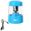 Electric Pencil Sharpener,Heavy-Duty Helical Blade to Fast Sharpen, Auto Stop for No.2/Colored Pencils(6-8mm), AC Adapter/Battery Operated in School Classroom/Office/Home (Blue)