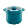 Electric Rice Cooker Stainless Steel Steamer Noodle Roll Hot Pot Food Warmer Egg Cooking(D)