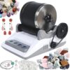 Electric Rock Tumbler Kit With 7-Day Timer And Detachable Polisher For Diy Gem And Crystal Polishing - Ideal For Kids And Adults