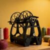 Electric Spinning Wheel, Wool Spinning Wheel, 800 RPM, Modular Design, Stepless Speed Control, Forward and Reverse Rotation, with 3 x 8oz Bobbins, for Yarn Weaving,