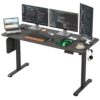 Electric Standing Desk Adjustable Height Sit Stand Home Office Desk with Splice Board