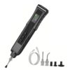 Electric Vacuum Suction Pen with Tft Color Display Screen, Rechargeable SMD Ic Pick Up Tool Kit with 2 Replaceable Suction Heads & 3 Suction Cups, Electronic Component Handler for PCB Repair,