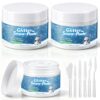ElectricWise Glitter Snow Paste, Non Toxic Non Yellowing Snow Paste, Fluffy Crafting Glue with Sparkling Finish, Ideal for Glass Cardboard Wood Foam & All Decor Crafts(3 Pack with 6 Spreaders,5.5oz)