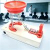 Electromagnetic Perpetual Motion Model, DIY Perpetual Motion Machine Model with Wooden Base, Easy to Operate, for Lab and Classroom Education