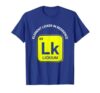 Element Licker In Residence Periodic Table Design T-Shirt, Men, Royal Blue, Medium