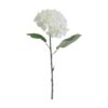 Elements Hydrangea Artificial Flower Stem, Fake Flowers for Home Decoration, Set of 6, White