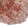 ELEZAPLY Iridescent Glass Tiny Bubble Beads Coffee Series 0.4-3mm 52g