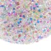ELEZAPLY Iridescent Glass Tiny Bubble Beads Colorful Series 0.4-3mm 52g