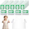 Elisel Disposable Aprons for Kids Painting - 200PCS Clear Plastic Smocks Kids Art Disposable Waterproof Oil Proof Toddler Art Aprons for Craft Cooking Eating Teaching DIY 4-12 Age