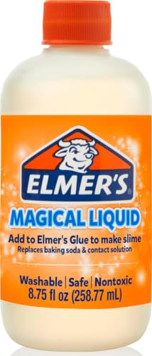 Elmer's Magical Liquid, Slime Activator Solution, Updated Formula for Double Slime Output, Safe, Washable, 8.75 fl oz - Kids Activity, Arts & Crafts, #1 Teacher Brand