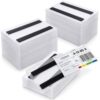 Elsjoy 50 Pack 5.5" x 3.5" Magnetic Pallet Rack Label Holders