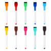 EMASDGEY 6/10 / 12 Colors Whiteboard Marker Pens Water-Based Whiteboard Pens Foil Pen Quick-Drying Dry Wipe Pen with Eraser